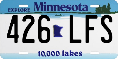 MN license plate 426LFS