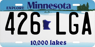 MN license plate 426LGA