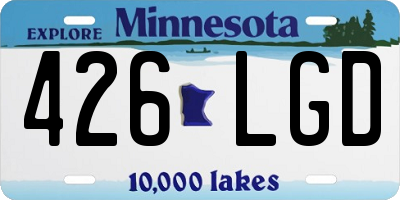 MN license plate 426LGD