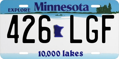 MN license plate 426LGF