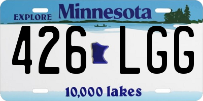 MN license plate 426LGG