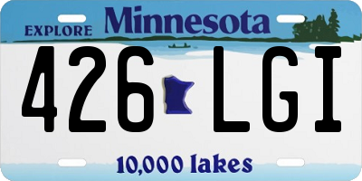 MN license plate 426LGI