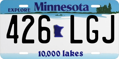 MN license plate 426LGJ