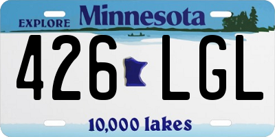 MN license plate 426LGL