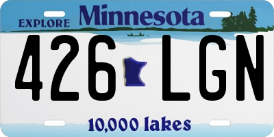MN license plate 426LGN
