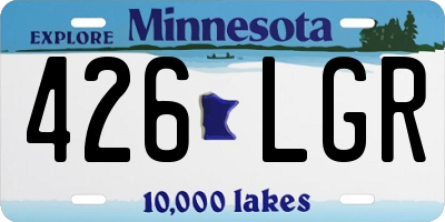 MN license plate 426LGR