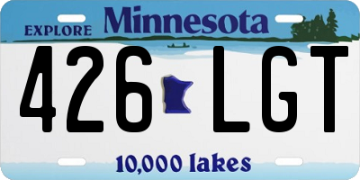 MN license plate 426LGT