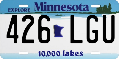 MN license plate 426LGU