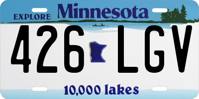 MN license plate 426LGV