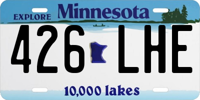 MN license plate 426LHE