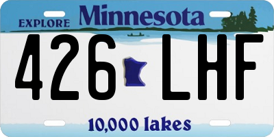 MN license plate 426LHF