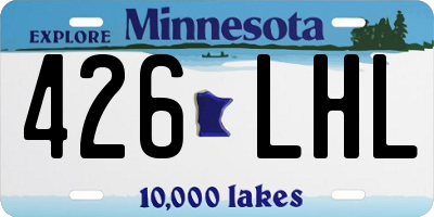 MN license plate 426LHL