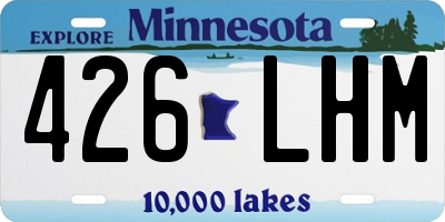 MN license plate 426LHM