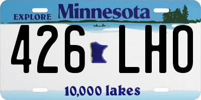 MN license plate 426LHO