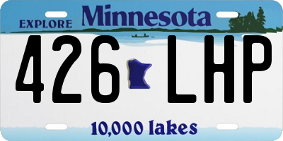 MN license plate 426LHP