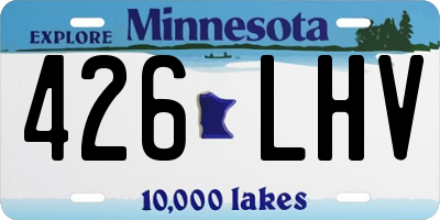 MN license plate 426LHV