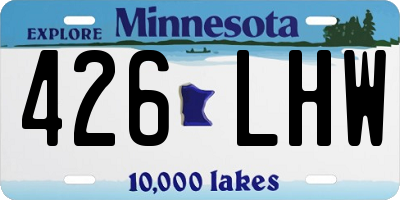 MN license plate 426LHW