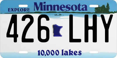 MN license plate 426LHY