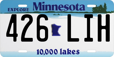 MN license plate 426LIH