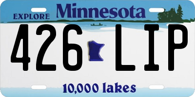 MN license plate 426LIP