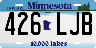 MN license plate 426LJB