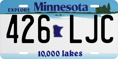 MN license plate 426LJC