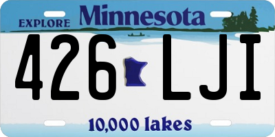 MN license plate 426LJI