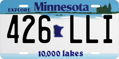 MN license plate 426LLI