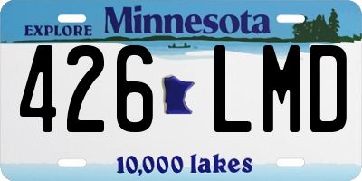 MN license plate 426LMD