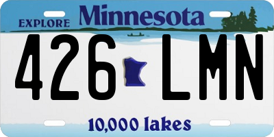 MN license plate 426LMN