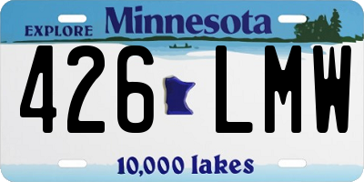MN license plate 426LMW
