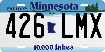 MN license plate 426LMX