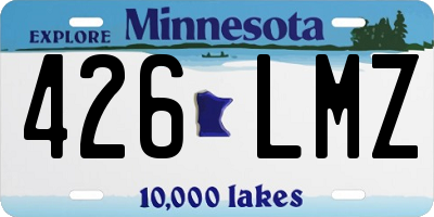 MN license plate 426LMZ