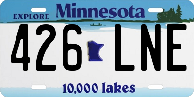 MN license plate 426LNE