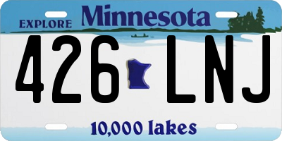 MN license plate 426LNJ