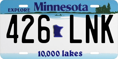 MN license plate 426LNK
