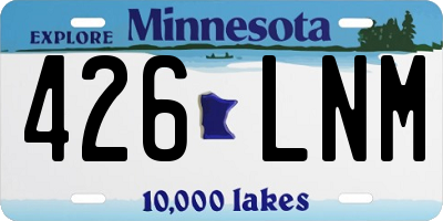 MN license plate 426LNM