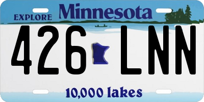 MN license plate 426LNN