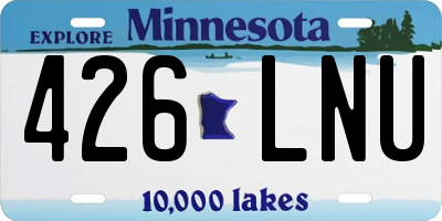 MN license plate 426LNU