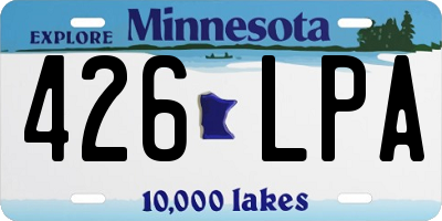 MN license plate 426LPA