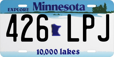 MN license plate 426LPJ
