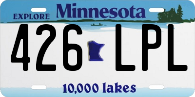 MN license plate 426LPL