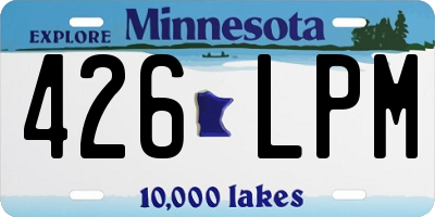 MN license plate 426LPM