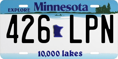 MN license plate 426LPN