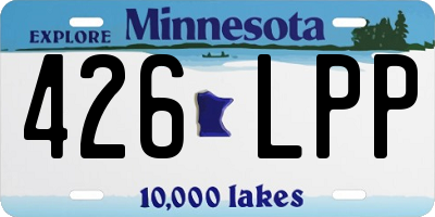 MN license plate 426LPP
