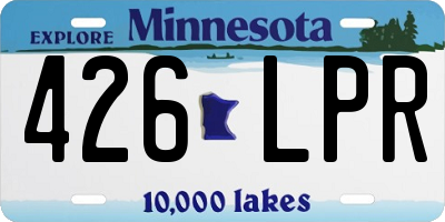 MN license plate 426LPR