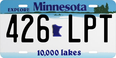 MN license plate 426LPT