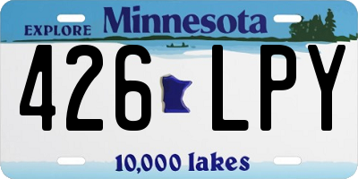 MN license plate 426LPY