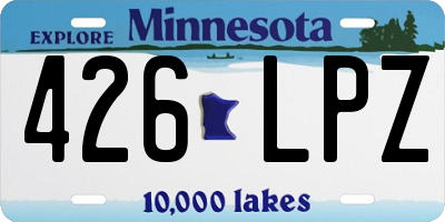 MN license plate 426LPZ