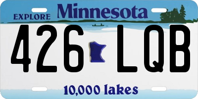 MN license plate 426LQB